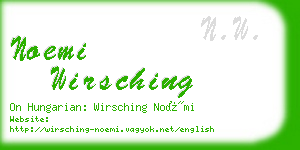 noemi wirsching business card